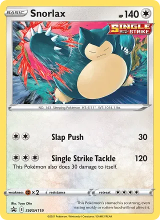 Snorlax #SWSH119 · SWSH Black Star Promos Pokémon card