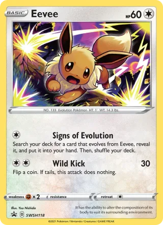 Eevee #SWSH118 · SWSH Black Star Promos Pokémon card