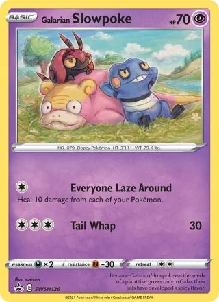 Galarian Slowpoke #SWSH126 · SWSH Black Star Promos Pokémon card
