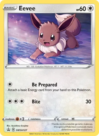 Eevee #SWSH127 · SWSH Black Star Promos Pokémon card