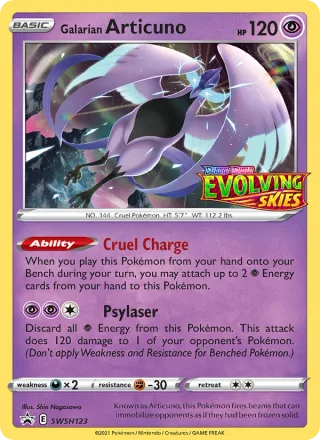 Galarian Articuno #SWSH123 · SWSH Black Star Promos Pokémon card