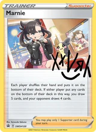 Marnie #SWSH120 · SWSH Black Star Promos Pokémon card