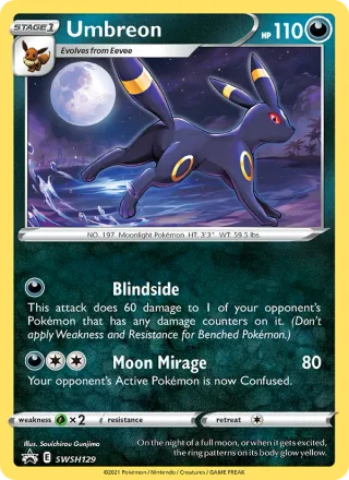 Umbreon #SWSH129 · SWSH Black Star Promos Pokémon card