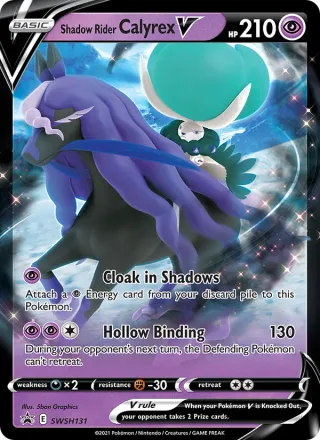 Shadow Rider Calyrex V #SWSH131 · SWSH Black Star Promos Pokémon card
