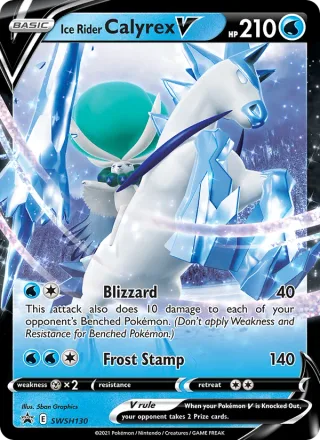Ice Rider Calyrex V #SWSH130 · SWSH Black Star Promos Pokémon card