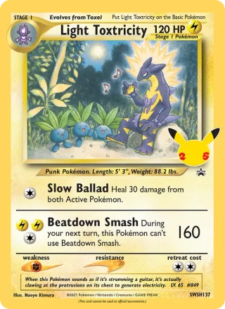 Light Toxtricity #SWSH137 · SWSH Black Star Promos Pokémon card