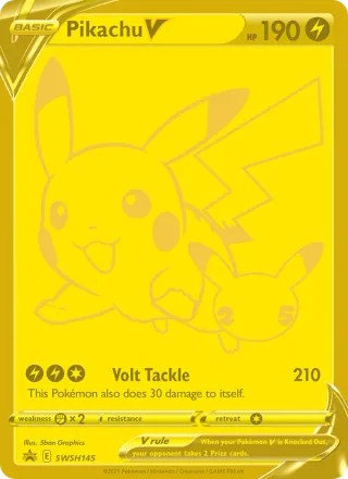 Pikachu V #SWSH145 · SWSH Black Star Promos Pokémon card