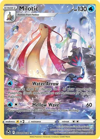 Milotic #TG02 · Silver Tempest Trainer Gallery Pokémon card
