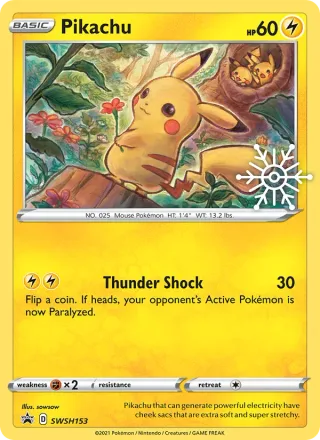 Pikachu #SWSH153 · SWSH Black Star Promos Pokémon card