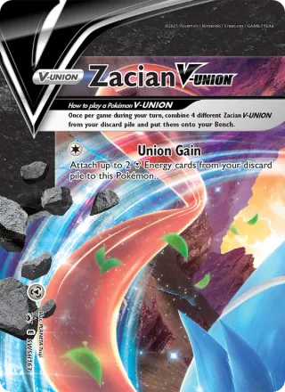 Zacian V-UNION #SWSH163 · SWSH Black Star Promos Pokémon card