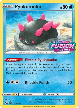 Pyukumuku #SWSH169 · SWSH Black Star Promos Pokémon card