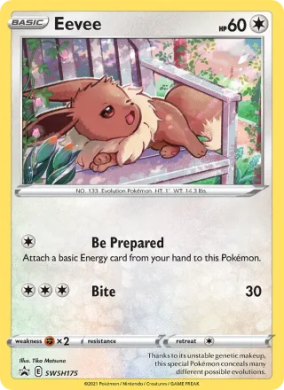 Eevee #SWSH175 · SWSH Black Star Promos Pokémon card