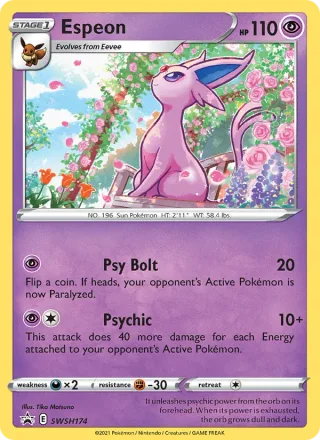 Espeon #SWSH174 · SWSH Black Star Promos Pokémon card