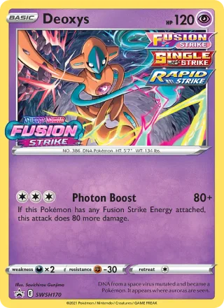 Deoxys #SWSH170 · SWSH Black Star Promos Pokémon card