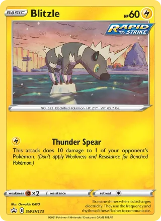 Blitzle #SWSH173 · SWSH Black Star Promos Pokémon card