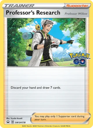 Professor's Research #SWSH178 · SWSH Black Star Promos Pokémon card