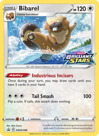Bibarel #SWSH188 · SWSH Black Star Promos Pokémon card