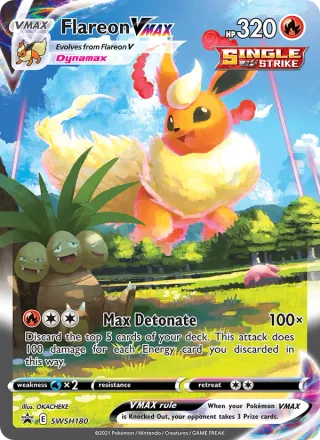 Flareon VMAX #SWSH180 · SWSH Black Star Promos Pokémon card