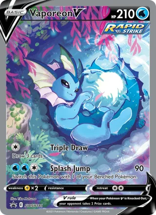 Vaporeon V #SWSH181 · SWSH Black Star Promos Pokémon card