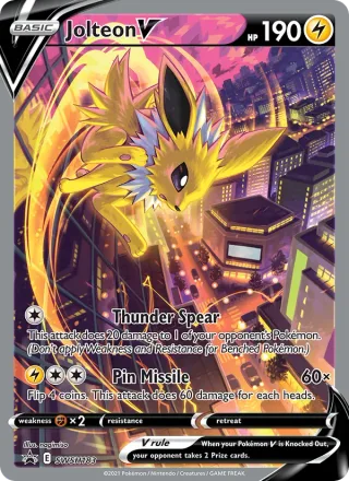 Jolteon V #SWSH183 · SWSH Black Star Promos Pokémon card