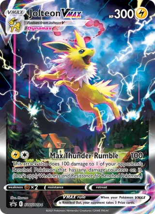 Jolteon VMAX #SWSH184 · SWSH Black Star Promos Pokémon card