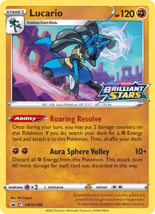 Lucario #SWSH186 · SWSH Black Star Promos Pokémon card