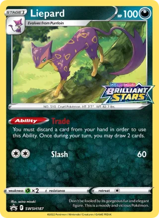 Liepard #SWSH187 · SWSH Black Star Promos Pokémon card