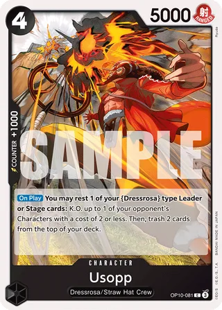 Usopp #OP10-081 · Royal Blood One Piece card