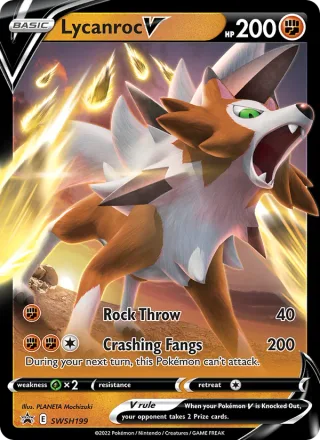 Lycanroc V #SWSH199 · SWSH Black Star Promos Pokémon card