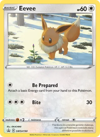 Eevee #SWSH190 · SWSH Black Star Promos Pokémon card