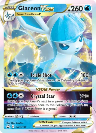 Glaceon VSTAR #SWSH197 · SWSH Black Star Promos Pokémon card