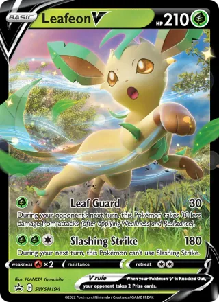 Leafeon V #SWSH194 · SWSH Black Star Promos Pokémon card