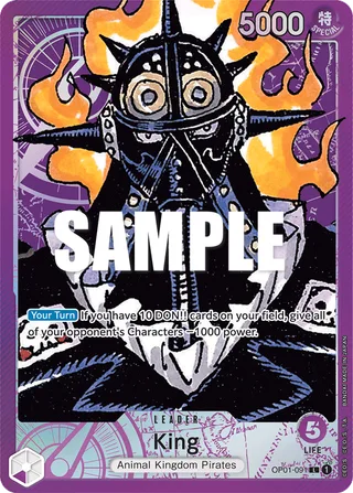 King (Parallel) #OP01-091-parallel · Romance Dawn One Piece card