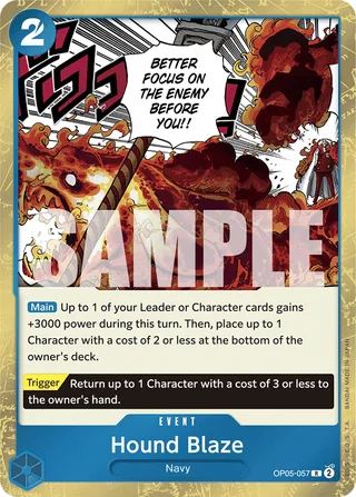 Hound Blaze (Textured Foil) #OP05-057-textured-foil · Premium Booster -The Best- One Piece card