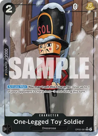 One-Legged Toy Soldier (Alternate Art) #OP05-081-alternate-art · Premium Booster -The Best- One Piece card