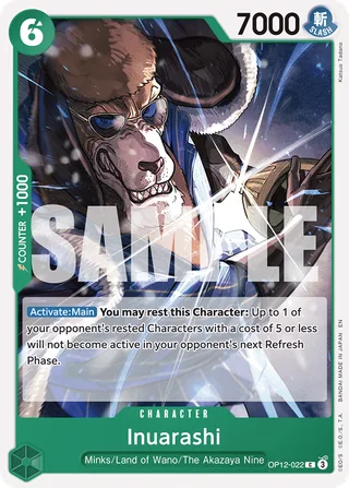 Inuarashi #OP12-022 · Legacy of the Master One Piece card