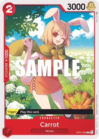 Carrot #OP01-009 · Romance Dawn One Piece card