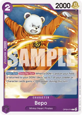 Bepo #OP09-074 · Emperors in the New World One Piece card