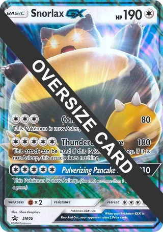 Snorlax GX - SM05 #SM05 · Jumbo cards Pokémon card