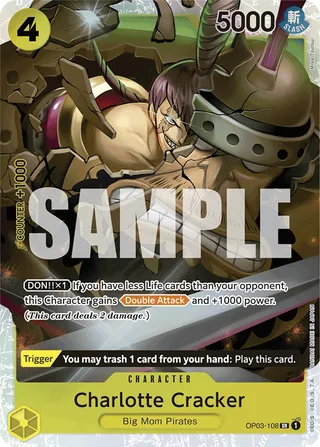 Charlotte Cracker (Alternate Art) #OP03-108-alternate-art · Premium Booster -The Best- One Piece card