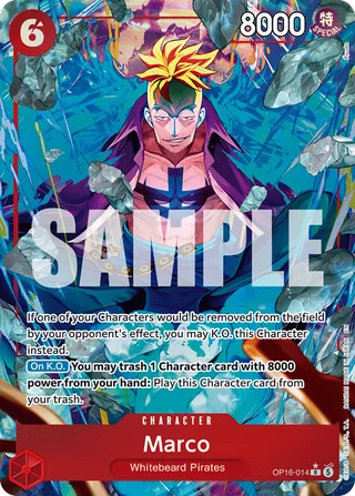 Marco (Alternate Art) #OP16-014-alternate-art · The Time of Battle One Piece card