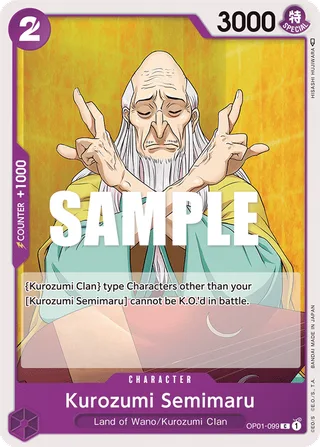 Kurozumi Semimaru #OP01-099 · Romance Dawn One Piece card