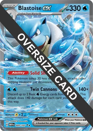 Blastoise ex #009 · Jumbo cards Pokémon card