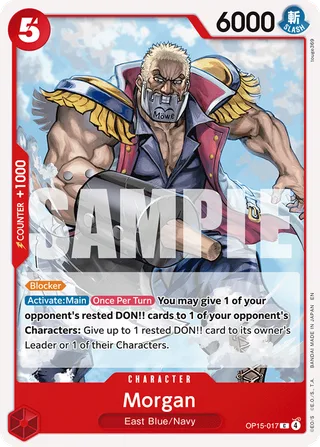 Morgan #OP15-017 · Adventure on Kami's Island One Piece card