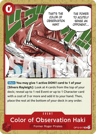 Color of Observation Haki #OP12-017 · Legacy of the Master One Piece card