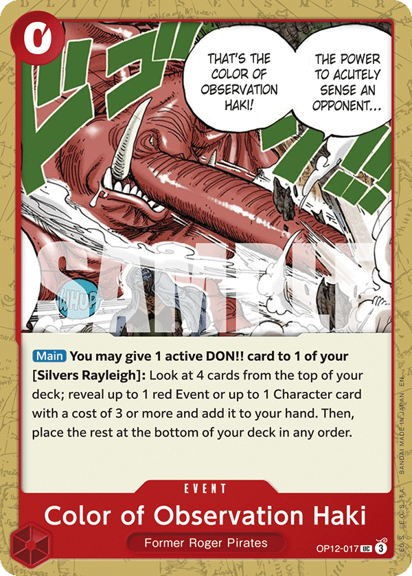Color of Observation Haki full card art