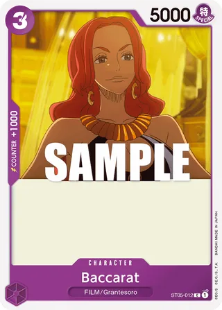 Baccarat #ST05-012 · ST-05: Starter Deck 5 Film Edition One Piece card
