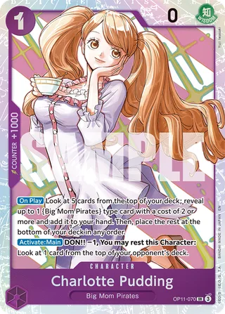 Charlotte Pudding #OP11-070 · A Fist of Divine Speed One Piece card