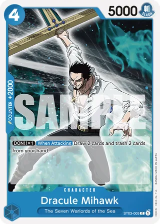 Dracule Mihawk (CS 2023 Celebration Pack) #ST03-005-cs-2023-celebration-pack · One Piece Promotion Cards One Piece card