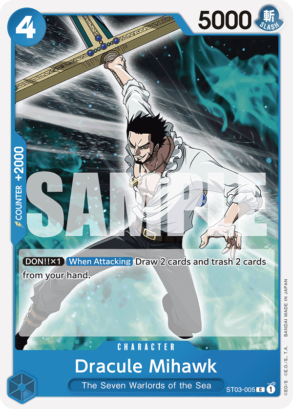 Dracule Mihawk (CS 2023 Celebration Pack) full card art